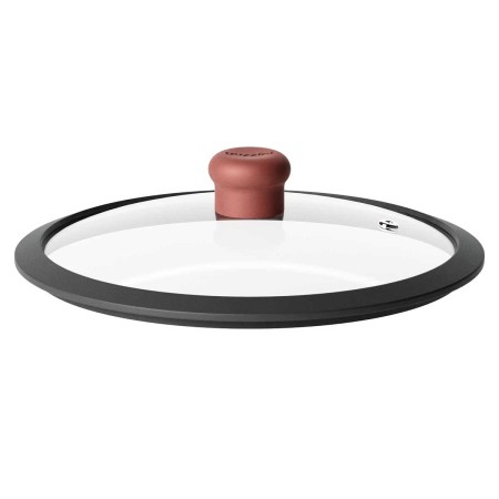 COOK&COLOR COVER 20CM BRICK RED GLASS