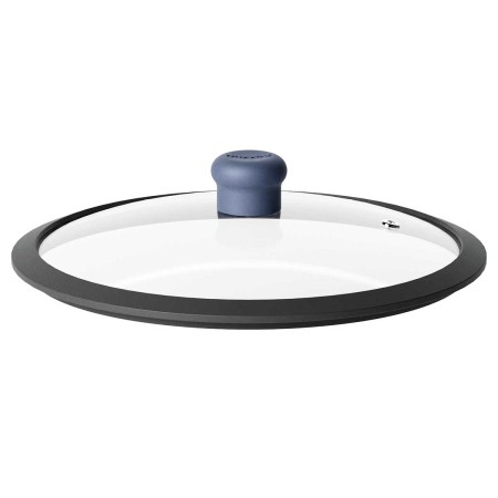COOK&COLOR ΚΑΠΑΚΙ 24CM ΜΠΛΕ ΓΥΑΛΙΝΟ