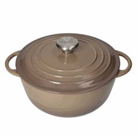 GREY CASSEROLE OVAL 25X30CM 5L CAST IRON