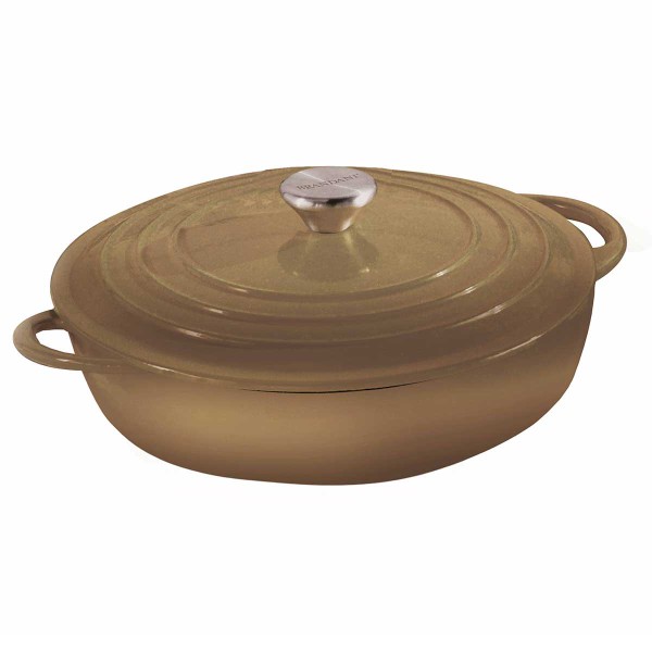 GREY CASSEROLE 30X40CM 5L CAST IRON