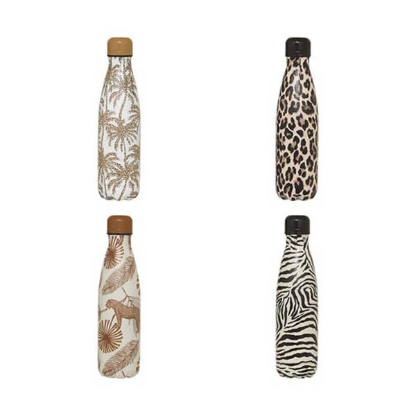 WILD VACUUM BOTTLE 500ML STAINL. STEEL 4 DESIGNS