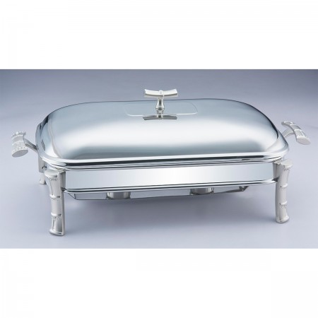 GLAMOUR PYREX FOOD WARMER RECTANG SS 49X25X19,5CM