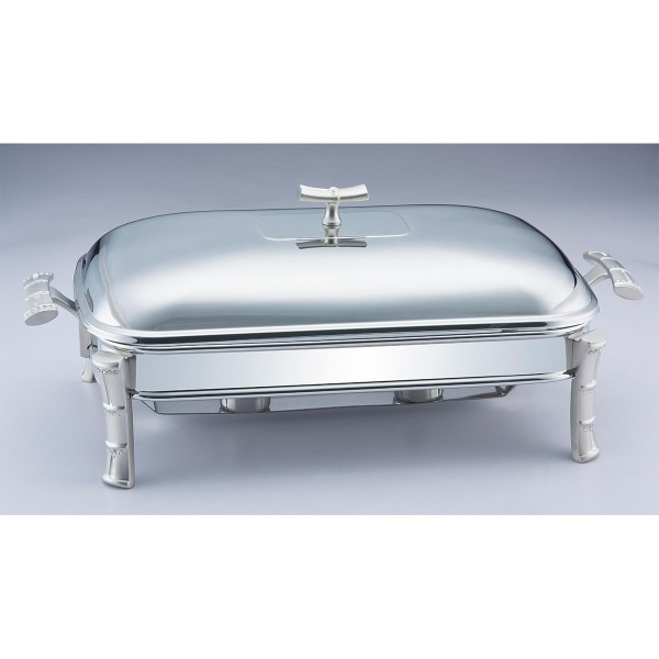 GLAMOUR PYREX FOOD WARMER RECTANG SS 49X25X19,5CM