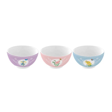 ROYAL BLOSSOM SET 3 BOWLS 9.5CM PORCELAIN