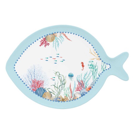 SEA BREEZE DISH 31X21,5CM PORCELAIN