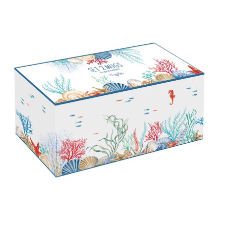 SEA BREEZE 2PCS PORCELAIN MUG 350ML SET 2
