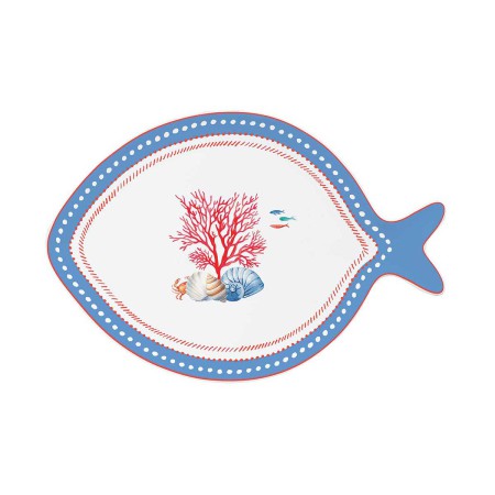 SEA BREEZE DISH 27X19CM PORCELAIN