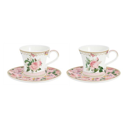 CHANT DES ROSES2PCS SET COFFEE CUP&SAUCER 80ML POR