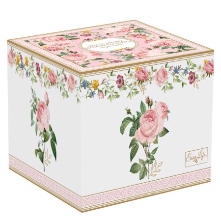 CHANT DES ROSES2PCS SET COFFEE CUP&SAUCER 80ML POR 2