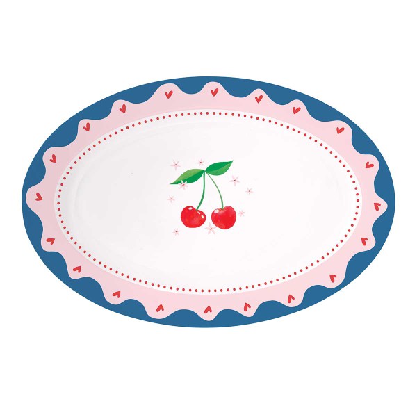 FRUIT MANIA PORCELAIN OVAL PLATE 35X23,5CM