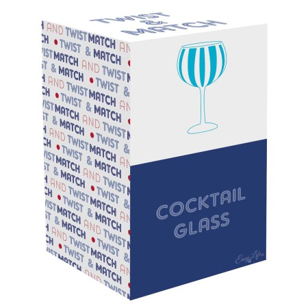 TWIST&MATCH BLUE GIN GLASS 500ML 2