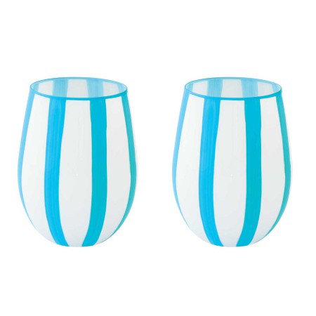 TWIST&MATCH BLUE ΣΕΤ 2 ΤΕΜ ΠΟΤΗΡΙ 500ML ΓΥΑΛΙΝΟ
