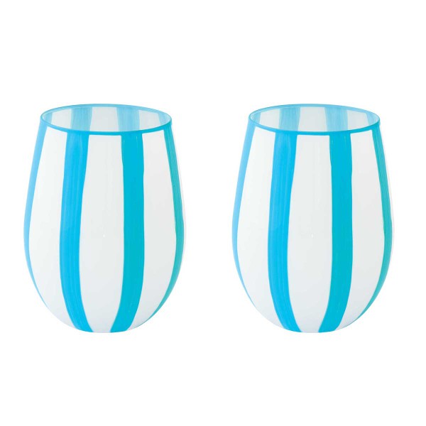 TWIST&MATCH BLUE ΣΕΤ 2 ΤΕΜ ΠΟΤΗΡΙ 500ML ΓΥΑΛΙΝΟ
