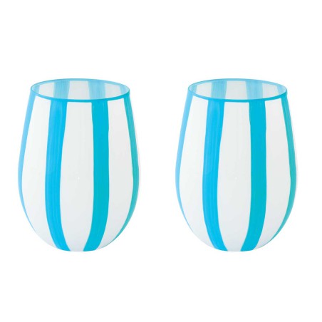 TWIST&MATCH BLUE ΣΕΤ 2 ΤΕΜ ΠΟΤΗΡΙ 500ML ΓΥΑΛΙΝΟ