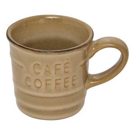 COFFEE ESPRESSO CUP BEIGE 260ML FAIENCE