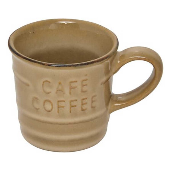 COFFEE ESPRESSO CUP BEIGE 260ML FAIENCE