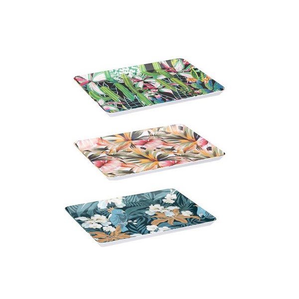 EXOTIC MELAMINE TRAY 30X22 ASSORTED