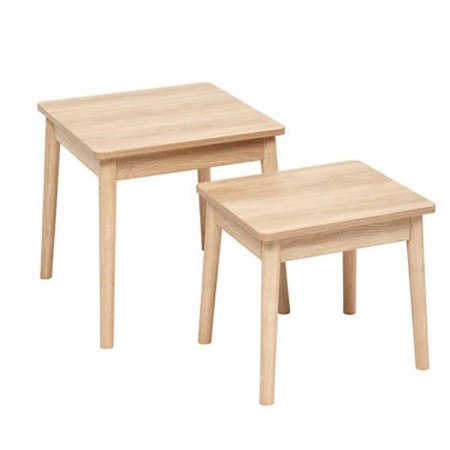 ABANA SET 2 NESTING TABLES 45CM WOOD