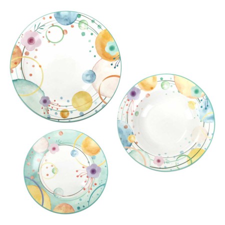 BOLLICINE 18PCS DINNER SET PORCELAIN