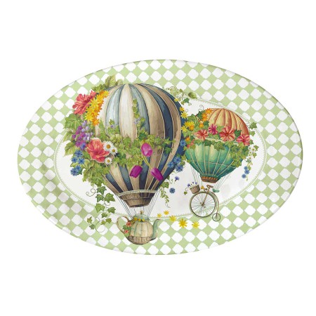 WONDELAND OVAL TRAY 50X35,5CM MELAMINE