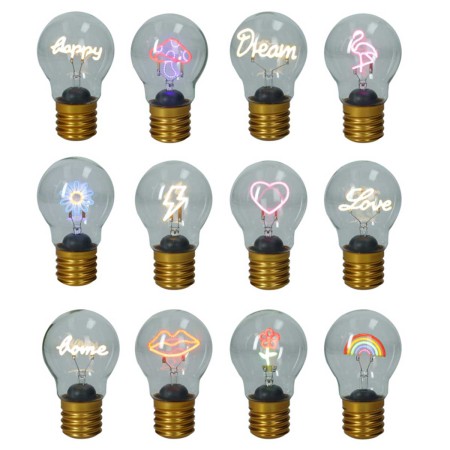 FUNNY LAMPS W/USB 12 DESIGNS