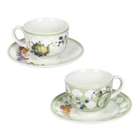 WONDELAND 2PCS SET COFFEE CUP & SAUCER PORCEL