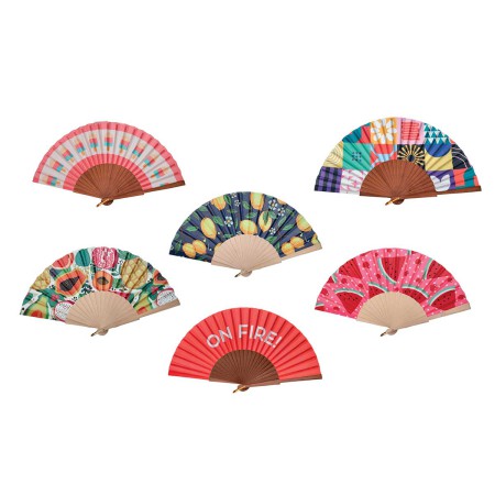 FAN COLORFUL IN DISPLAY 6 DESIGNS
