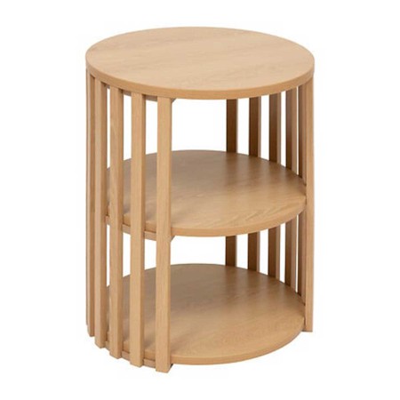 SLAT COFFEE TABLE WITH 1 SHELF 40X48 WOOD 2