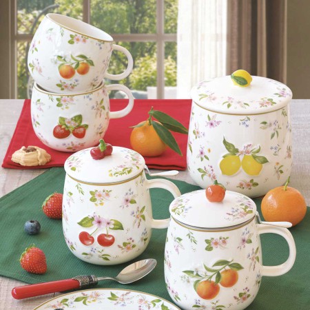 FANCY FRUIT SERVING PLATE 34X15CM PORCELAIN 2