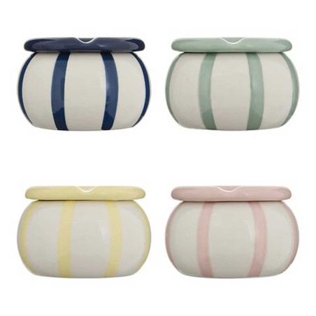 DELA CERAMIC ASHTRAY ASSORTED IN DISPLAY 9CM