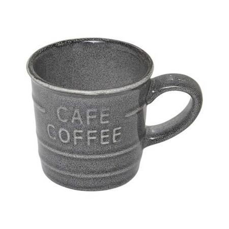 COFFEE ESPRESSO CUP GREY 260ML FAIENCE