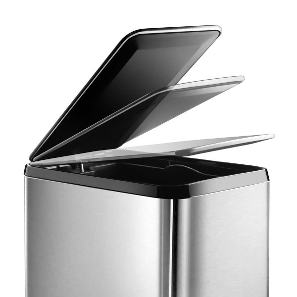 KITCHEN ΚΑΔΟΣ ΟΡΘΟΓ ΑΝΟΞΕΙΔ 40L SOFT-CLOSE