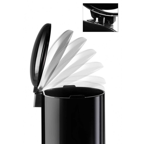 KITCHEN ΣΤΡΟΓ ΜΑΥΡΟΣ ΚΑΔΟΣ 30L ΜΕΤΑΛ SOFT CLOSE