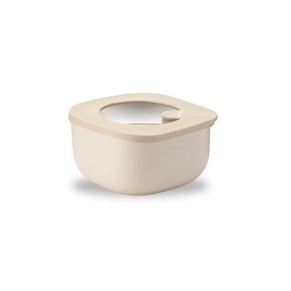 STORE&MORE SQUARE BEIGE 450ML CONTAINER PLASTIC