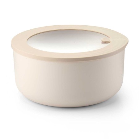 STORE&MORE BEIGE 3.2L ROUND CONTAINER  PLASTIC