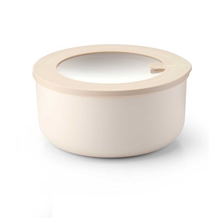 STORE&MORE BEIGE 1.8L ROUND CONTAINER PLASTIC