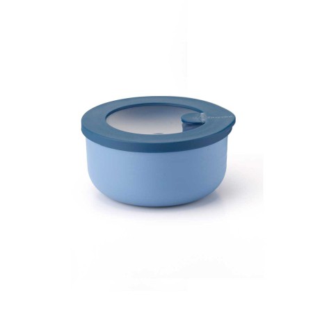 STORE&MORE BLUE 350ML ROUND CONTAINER PLASTIC