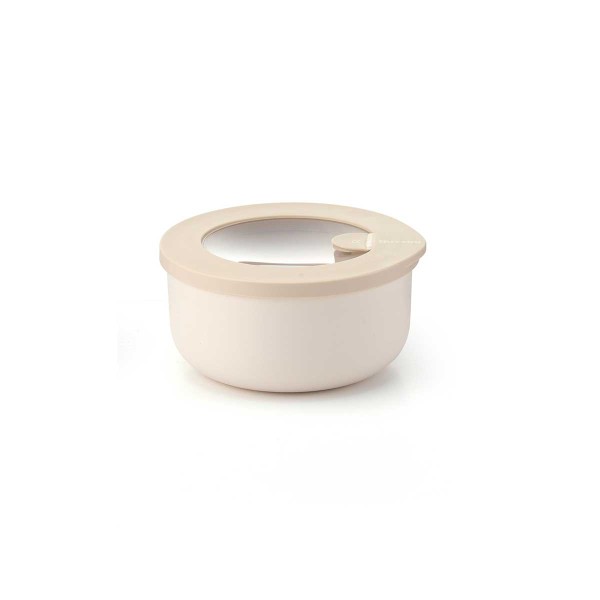STORE&MORE BEIGE 350ML ROUND CONTAINER PLASTIC