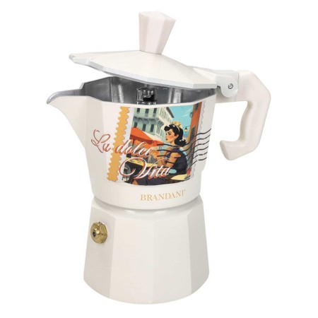 DOLCE VITA AVORIO COFFEE MAKER 1 CUP ALLUMIN. 2