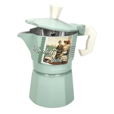 DOLCE VITA TIFFANY COFFEE MAKER 1 CUP ALLUMIN. 2