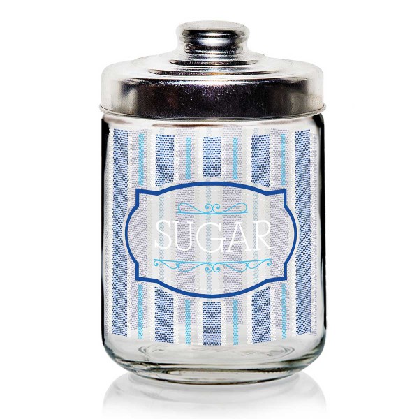 CANVAS BLU SUGAR ΒΑΖΟ 800ML ΑΛΟΥΜΙΝ. ΚΑΠΑΚΙ