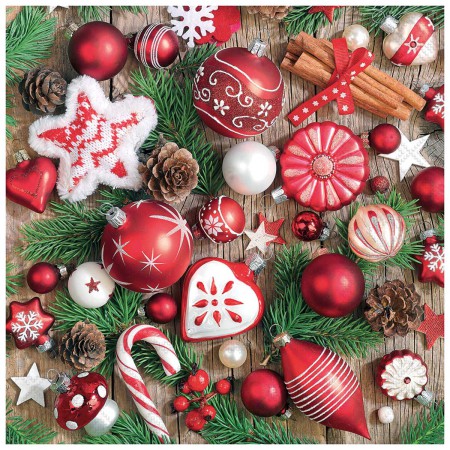JOYFUL DECORATIONS 20 NAPKINS 33X33