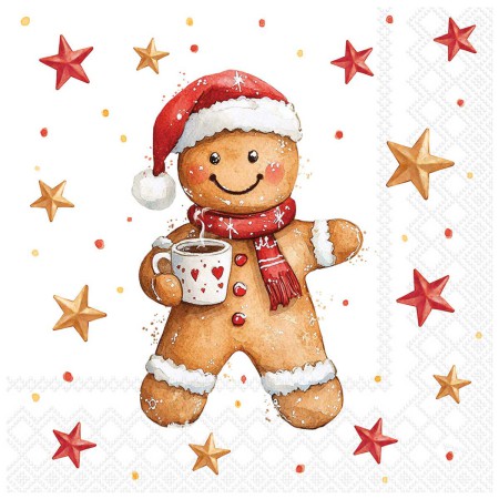 COCOA AND COOKIE 20 NAPKINS 33X33