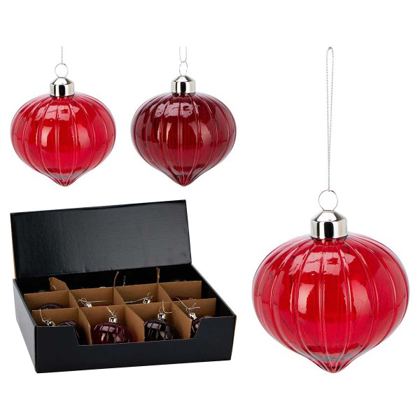 XMAS RED ΜΠΑΛΑ 2 ΣΧΕΔΙΑ 8ΕΚ ΓΥΑΛΙΝΗ