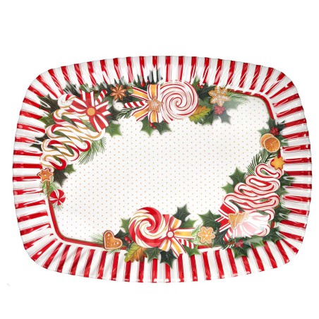 LE CHICCHE OVAL TRAY 40X28CM MELAMINE
