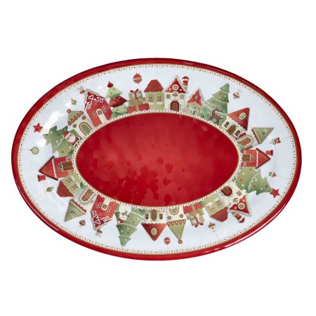 VILLAGGIO IN FESTA OVAL TRAY 35,5X25CM MELAMINE