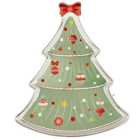 VILLAGGIO IN FESTA TREE TRAY PORCEL