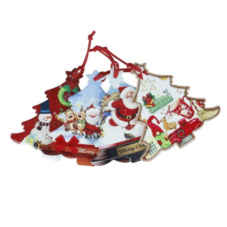 CHRISTMAS ΣΤΟΛΙΔΙ ΚΕΡΑΜΙΚΟ/ΦΕΛΛΟΣ 6 ΣΧΕΔΙΑ DISPLAY