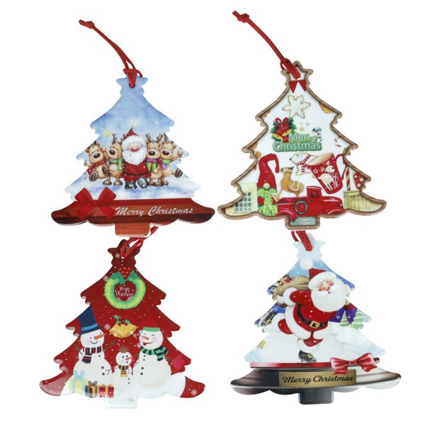 CHRISTMAS ΣΤΟΛΙΔΙ ΚΕΡΑΜΙΚΟ/ΦΕΛΛΟΣ 6 ΣΧΕΔΙΑ DISPLAY