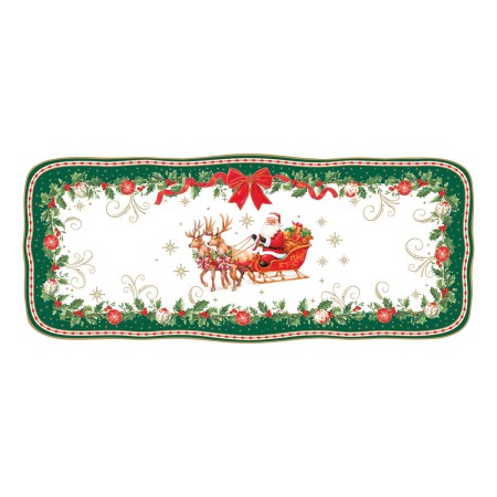 CHRISTMAS HERITAGE ΟΡΘΟΓ. ΠΙΑΤΕΛΑ 36X15CM ΠΟΡΣΕΛ
